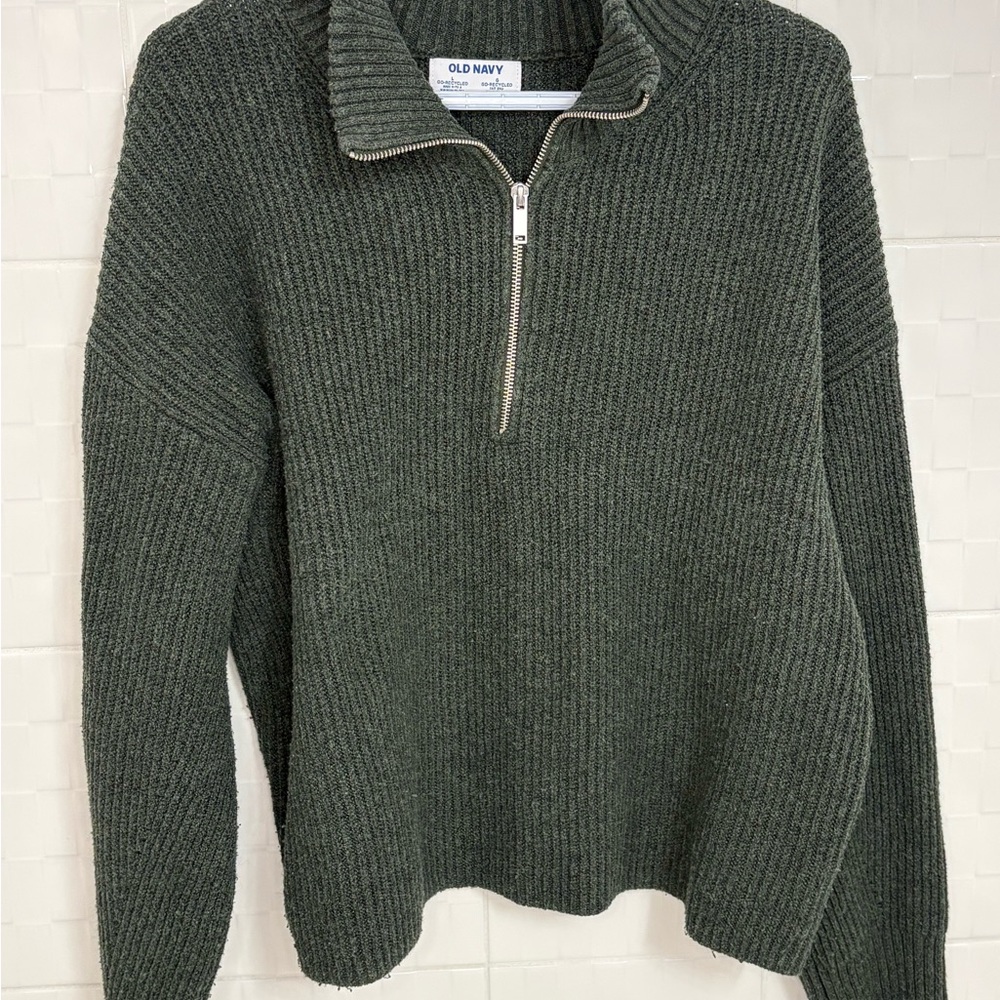 Old Navy Women’s Green Quarter Zip